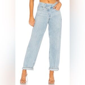 Agolde Light Blue Flare & Wide Leg Jeans